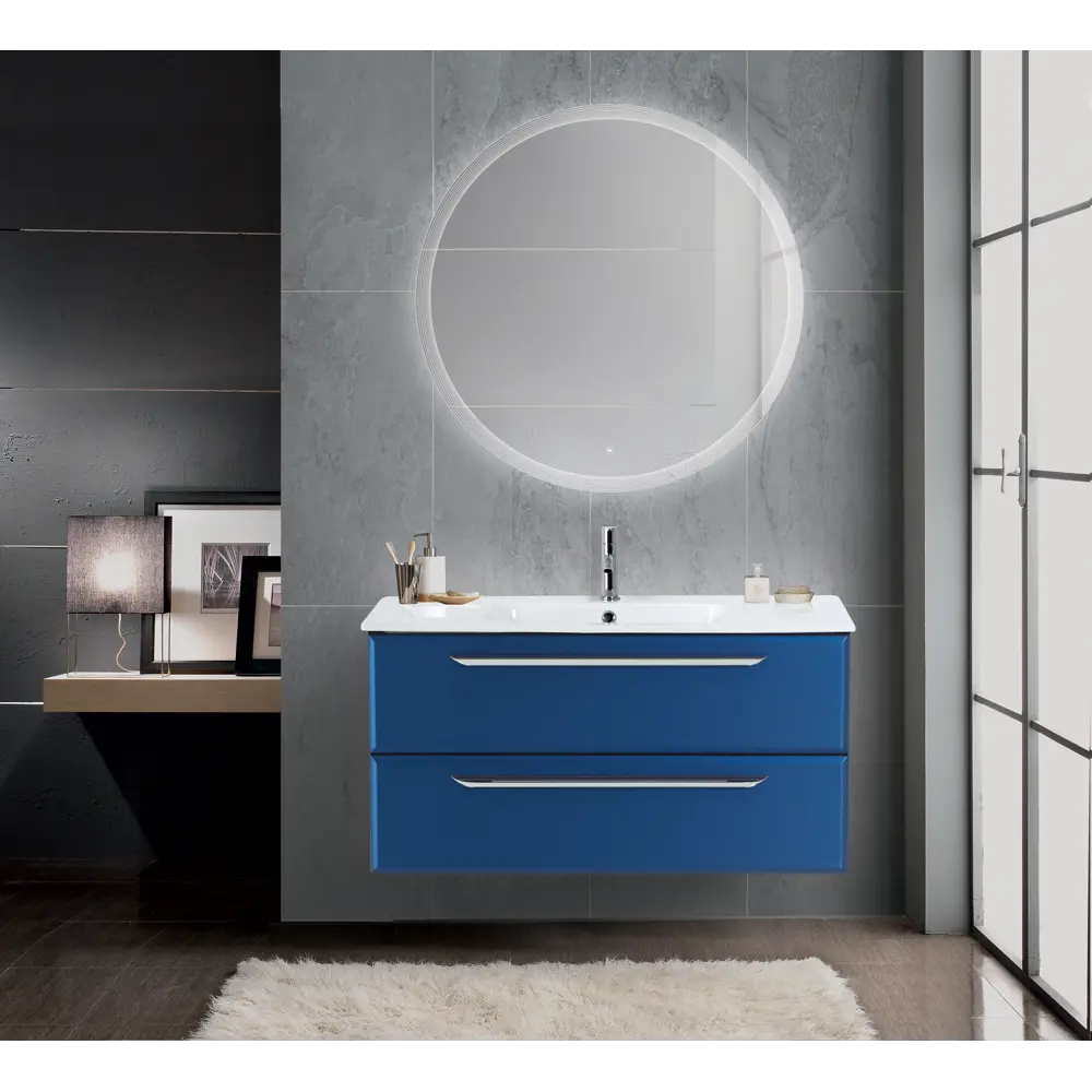 Фото 3 Зеркало для ванной Cezares Eco CZR-SPC-ECO-900-LED-TCH с подсветкой 90x90см