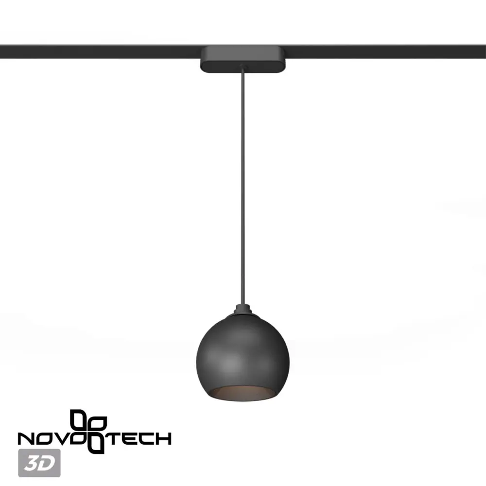 Фото 4 Трековый светильник подвесной светодиодный Novotech Nv_359264 12 Вт однофазный теплый белый (желтый) свет цвет черный Фото 4 Трековый светильник подвесной светодиодный Novotech Nv_359264 12 Вт однофазный теплый белый (желтый) свет цвет черный