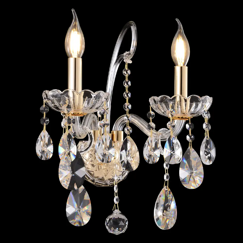 Фото Настенный светильник Crystal Lux 402_2502 цвет жёлтый/золотой Фото Настенный светильник Crystal Lux 402_2502 цвет жёлтый/золотой