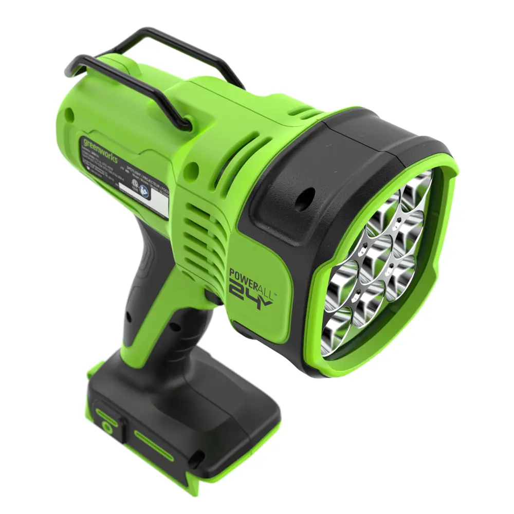 Фото 3 Прожектор поисковый фонарь Greenworks G24SL 24V 3000 лм дальность до 700 м скоба без АКБ и ЗУ Фото 3 Прожектор поисковый фонарь Greenworks G24SL 24V 3000 лм дальность до 700 м скоба без АКБ и ЗУ