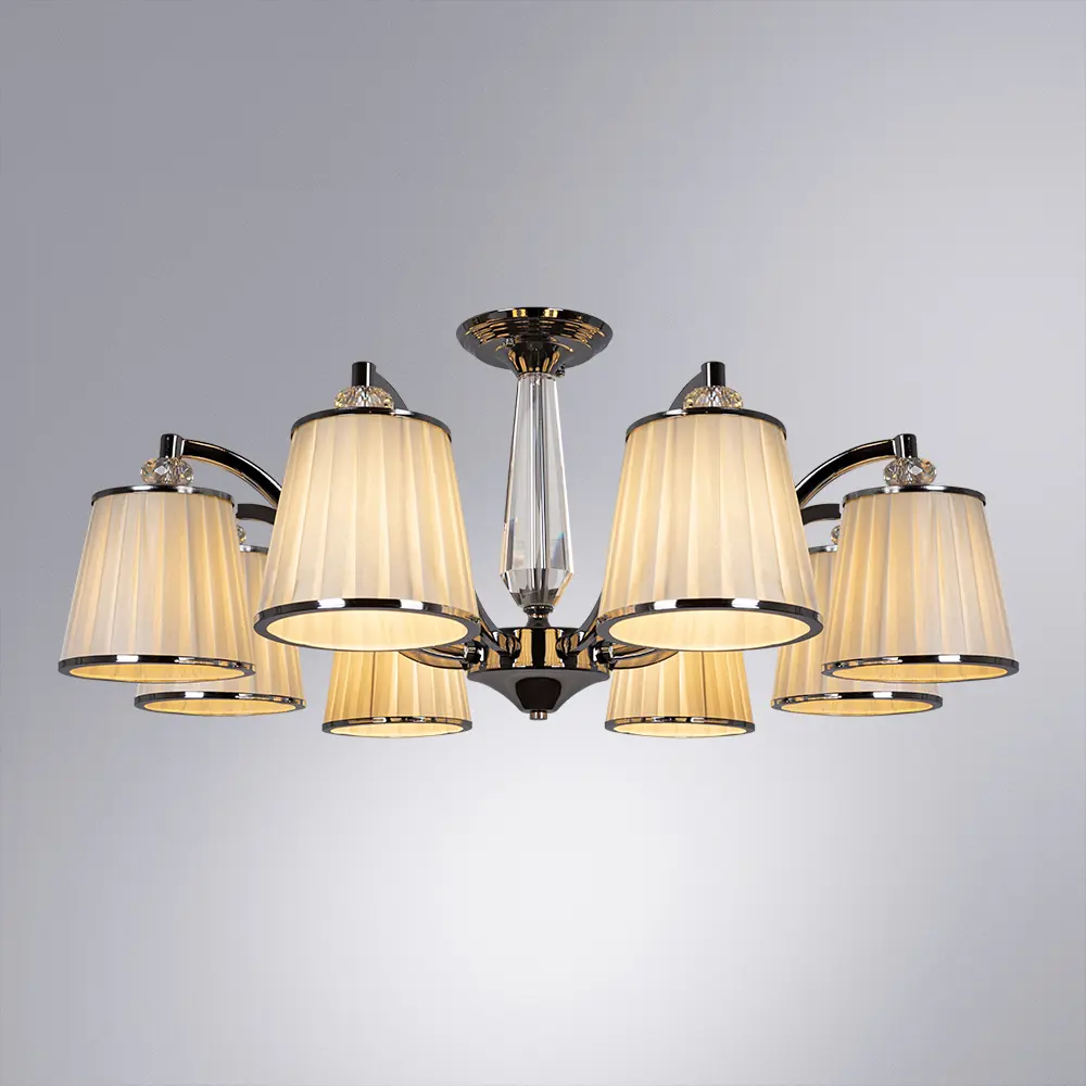 Фото 2 Люстра на штанге Arte Lamp Talitha Ar_a4047pl-8cc 8 ламп 10.5 м² цвет хром Фото 2 Люстра на штанге Arte Lamp Talitha Ar_a4047pl-8cc 8 ламп 10.5 м² цвет хром