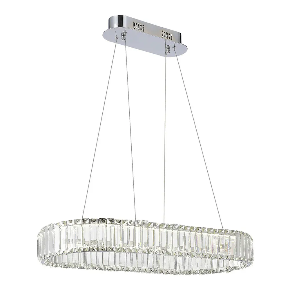 Фото Светильник подвесной светодиодный ST Luce Tivoli Sl1622.123.01 15 м² нейтральный белый свет цвет хром Фото Светильник подвесной светодиодный ST Luce Tivoli Sl1622.123.01 15 м² нейтральный белый свет цвет хром
