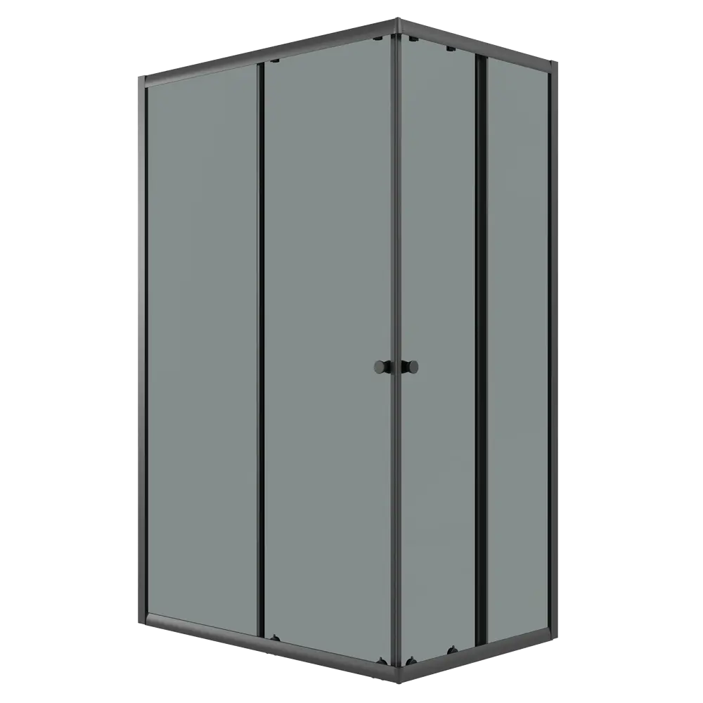 Фото Душевой уголок Niagara Eco NG-1012-14QT прямоугольник 120x80см черный профиль эффект стекла тонированный Фото Душевой уголок Niagara Eco NG-1012-14QT прямоугольник 120x80см черный профиль эффект стекла тонированный