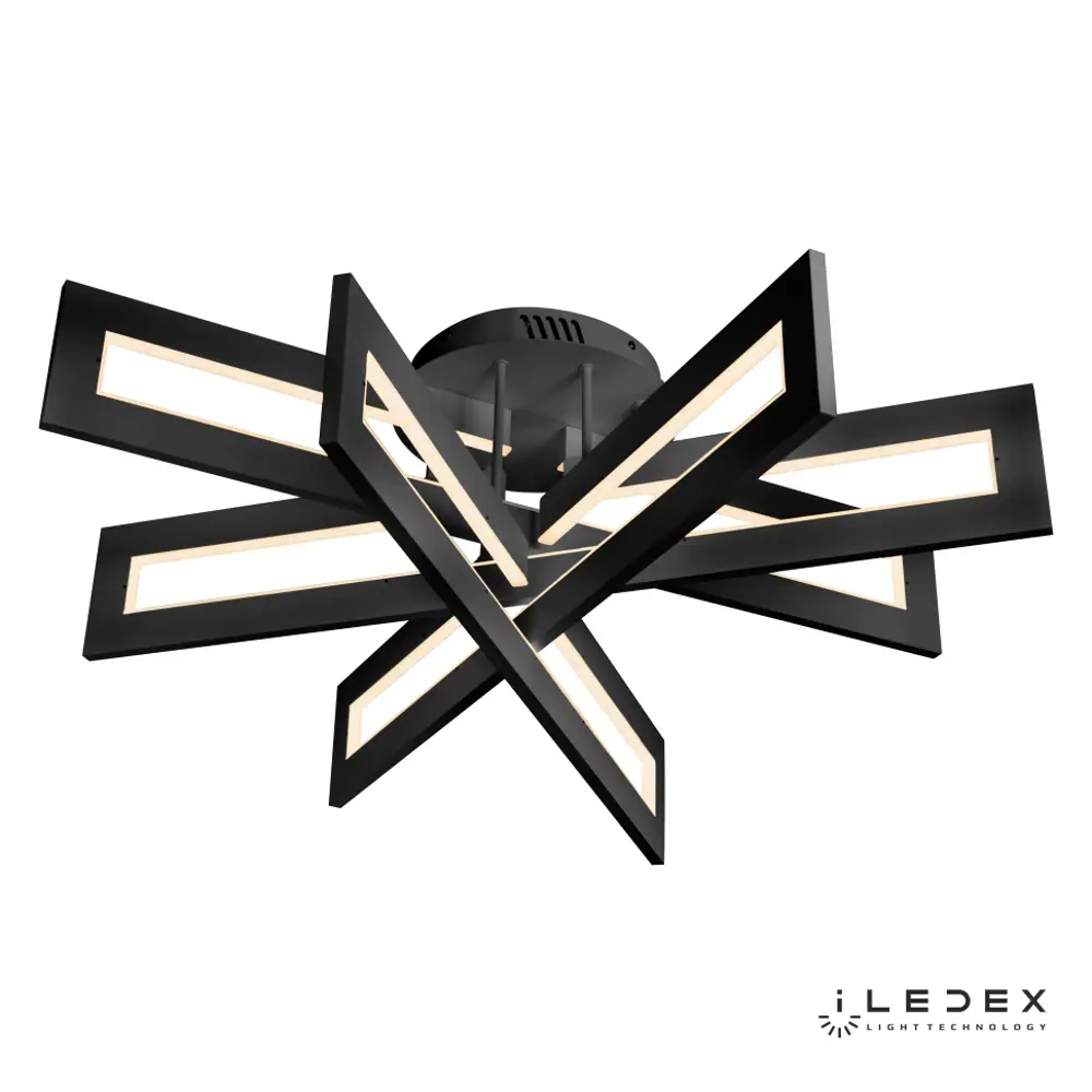 Фото 4 Люстра потолочная светодиодная iLedex Stalker 9082-R800-X 128W BK с пультом управления, цвет белый Фото 4 Люстра потолочная светодиодная iLedex Stalker 9082-R800-X 128W BK с пультом управления, цвет белый