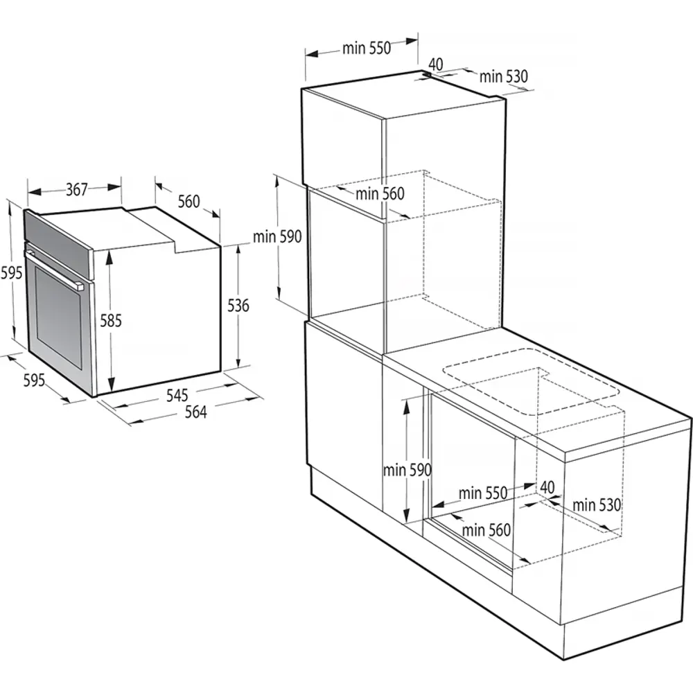Фото 10 Встраиваемый духовой шкаф Gorenje BO3PS5I02-2 59.5х59.5х56.4 см цвет черный Фото 10 Встраиваемый духовой шкаф Gorenje BO3PS5I02-2 59.5х59.5х56.4 см цвет черный