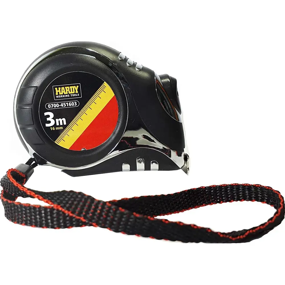 Фото 2 Рулетка Hardy 0700-451603 3 м x 16 мм, ударопрочная Фото 2 Рулетка Hardy 0700-451603 3 м x 16 мм, ударопрочная