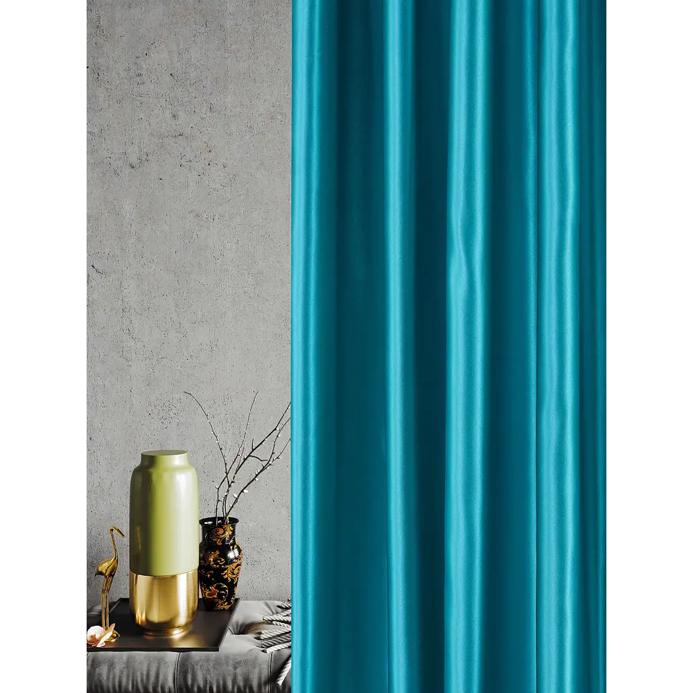 Фото 3 Штора Helga Базовая коллекция HH205963 на шторной ленте 270x400 см цвет синий Фото 3 Штора Helga Базовая коллекция HH205963 на шторной ленте 270x400 см цвет синий