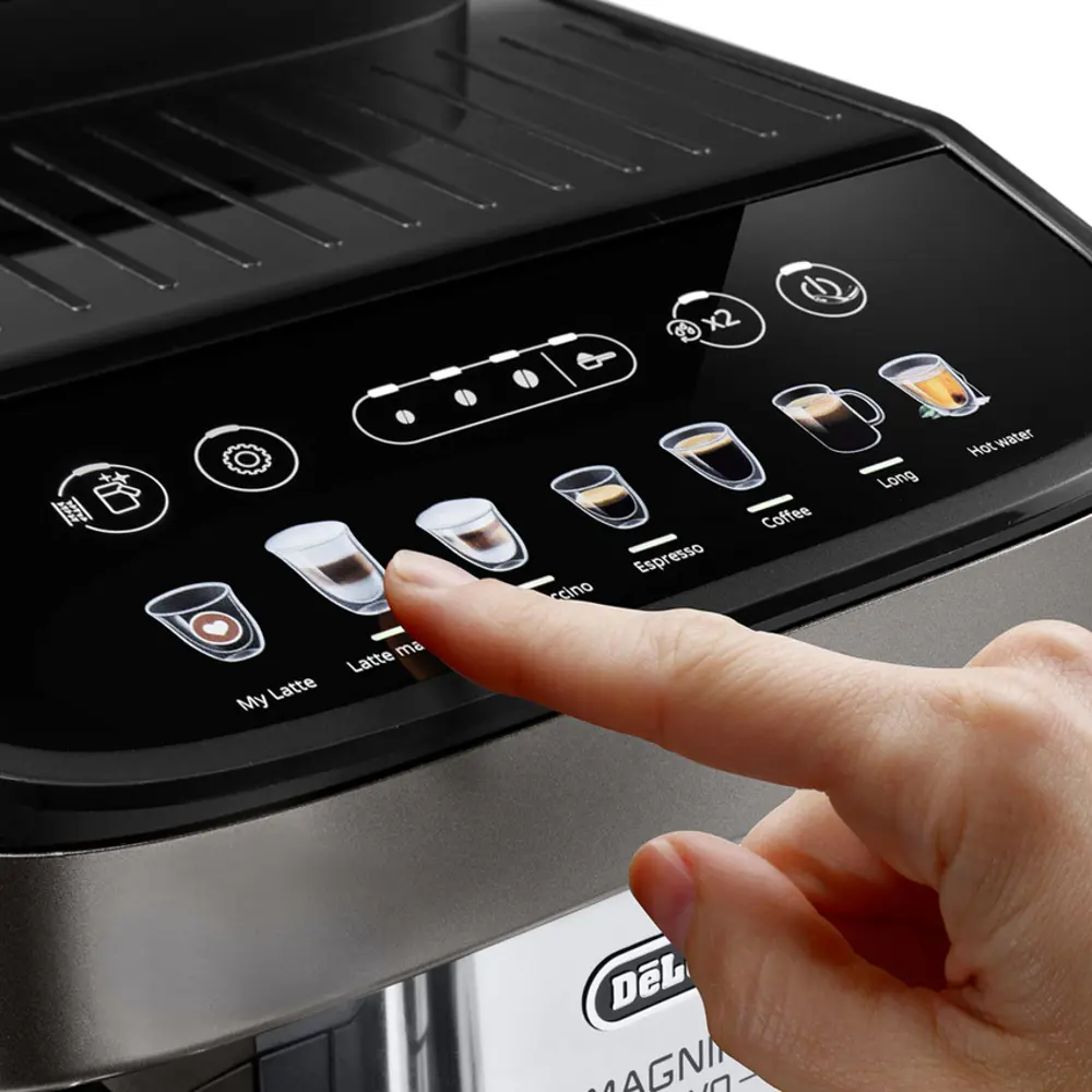Фото 5 Электрическая кофемашина Delonghi 24x36x44 см цвет серый Фото 5 Электрическая кофемашина Delonghi 24x36x44 см цвет серый