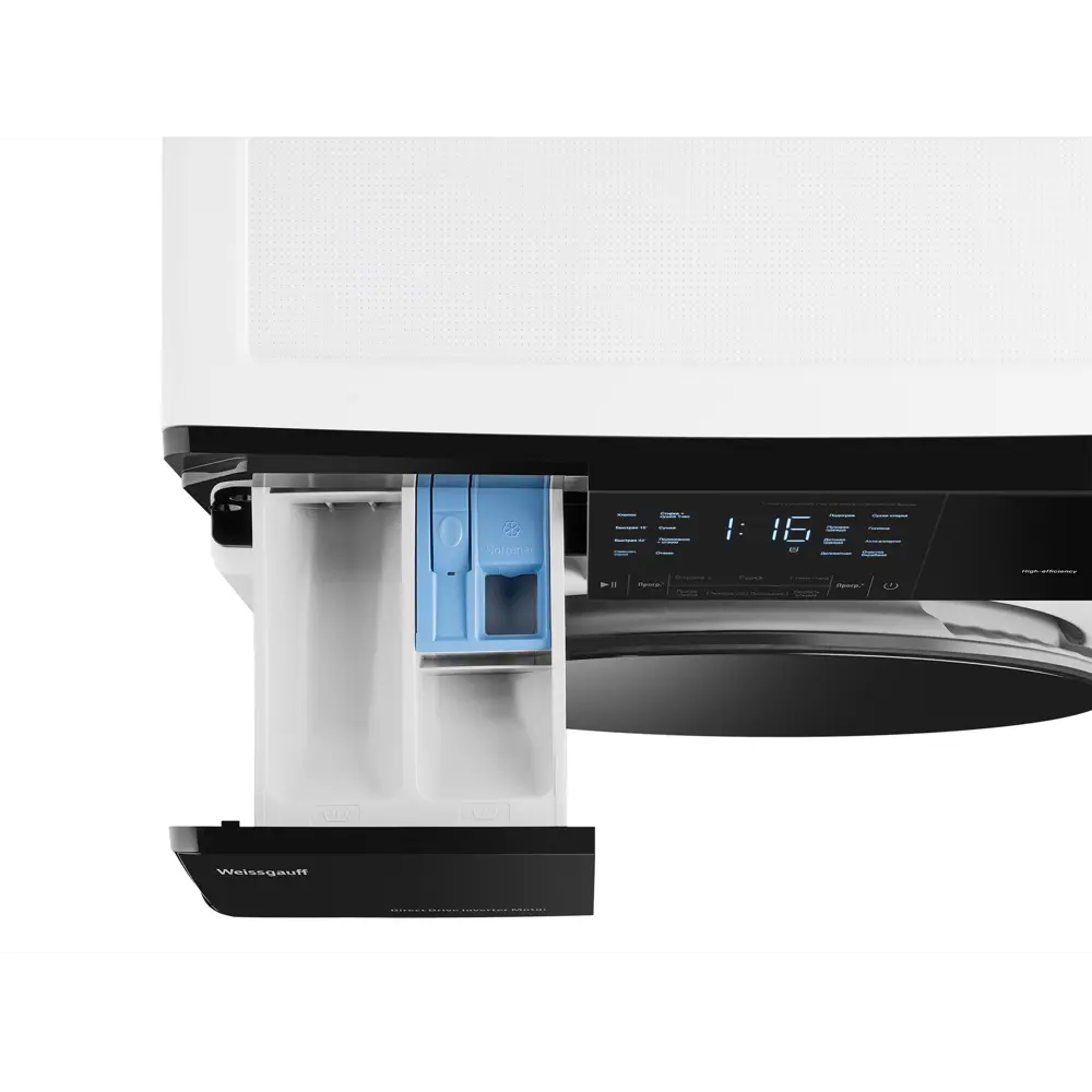 Фото 8 Стиральная машина с сушкой Weissgauff Wmd 61211 direct drive inverter premium 59.5x85x56 см 11 кг цвет белый Фото 8 Стиральная машина с сушкой Weissgauff Wmd 61211 direct drive inverter premium 59.5x85x56 см 11 кг цвет белый