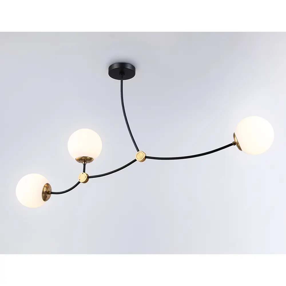 Фото 6 Люстра на штанге светодиодная Ambrella light Tr2568 8 м² нейтральный белый свет цвет черный Фото 6 Люстра на штанге светодиодная Ambrella light Tr2568 8 м² нейтральный белый свет цвет черный