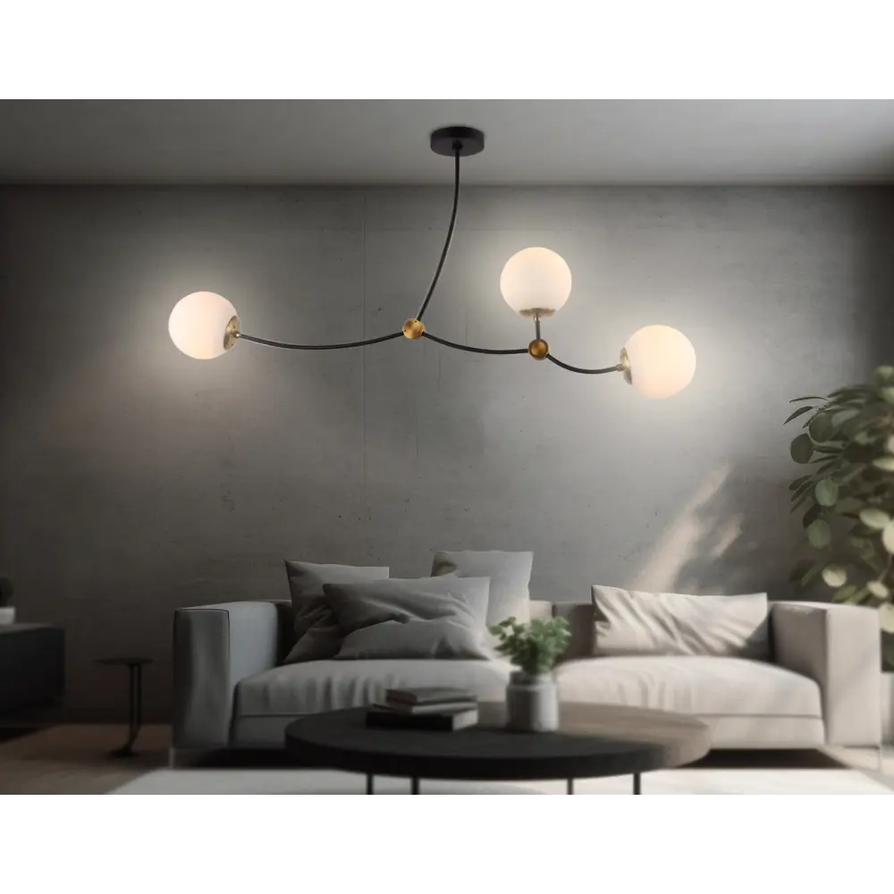 Фото 12 Люстра на штанге светодиодная Ambrella light Tr2568 8 м² нейтральный белый свет цвет черный Фото 12 Люстра на штанге светодиодная Ambrella light Tr2568 8 м² нейтральный белый свет цвет черный