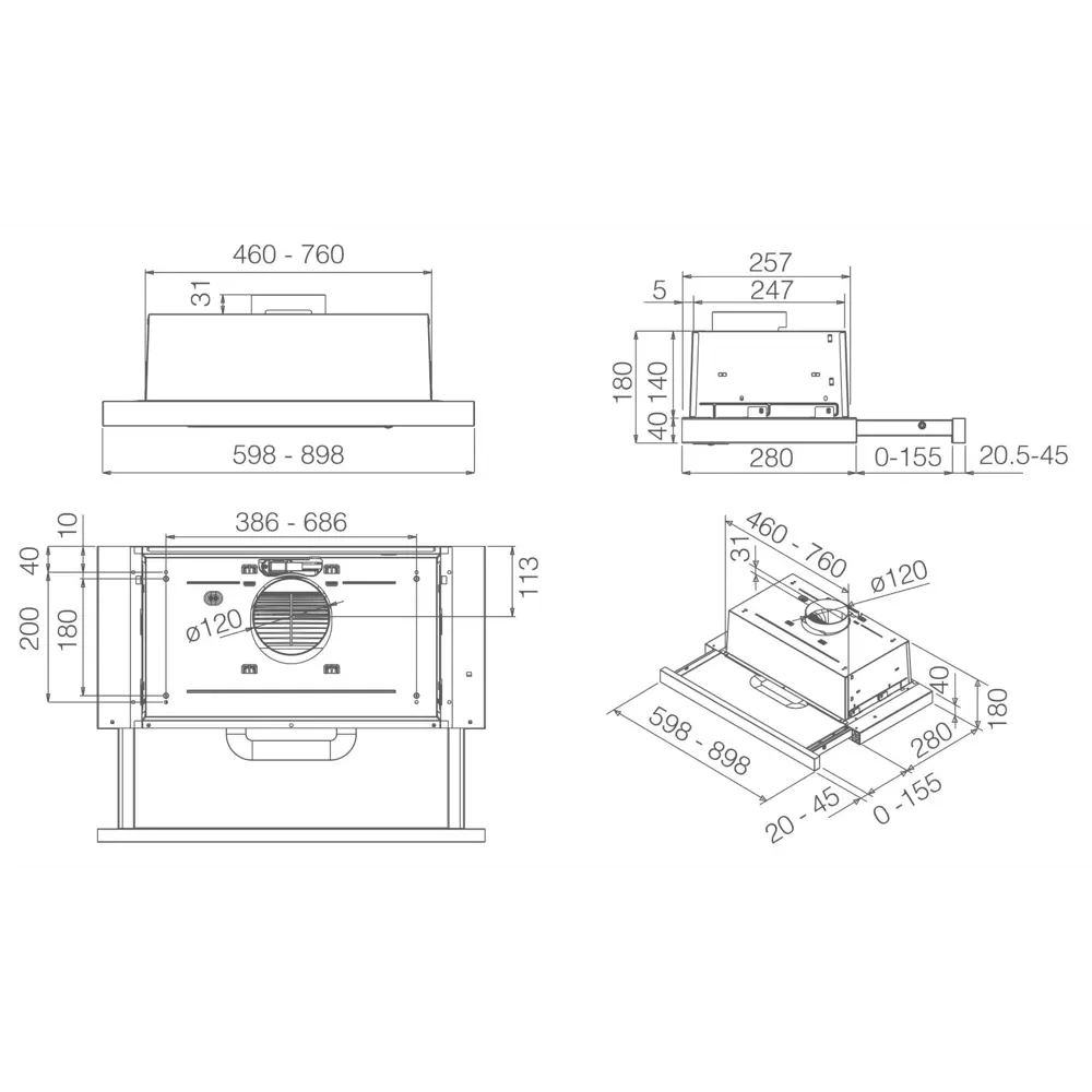 Фото 7 Вытяжка Aurora AURORA LX/CR/F/60 60 см цвет бежевый Фото 7 Вытяжка Aurora AURORA LX/CR/F/60 60 см цвет бежевый