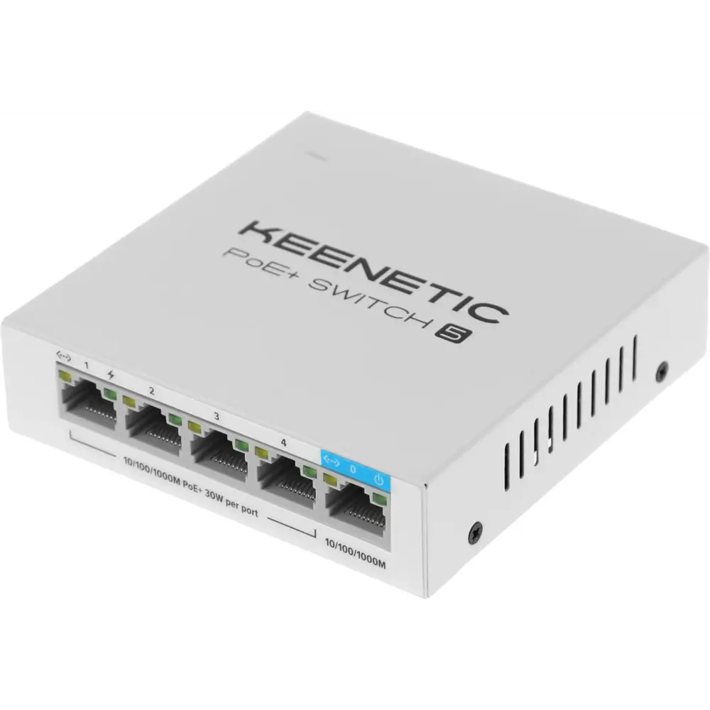 Фото Коммутатор Keenetic PoE+ Switch 5 KN-4610 Фото Коммутатор Keenetic PoE+ Switch 5 KN-4610