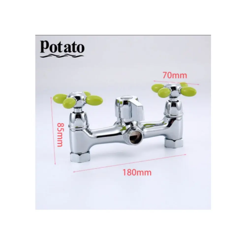 Фото 3 Смеситель для ванны Potato P2771-11 двухвентильный цвет хром