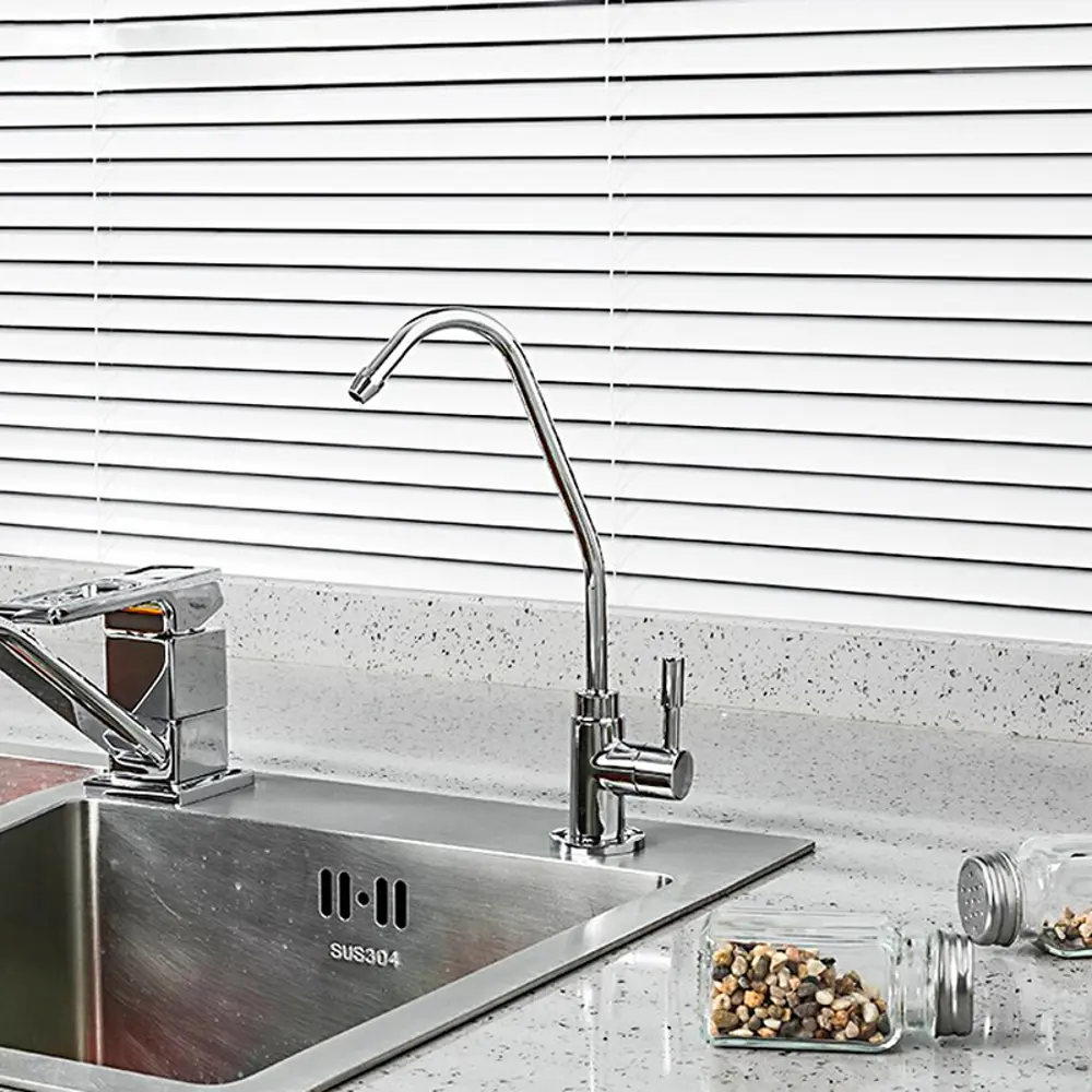 Фото 4 Смеситель для кухни Frap 105452 поворотный излив 15.7 см цвет хром