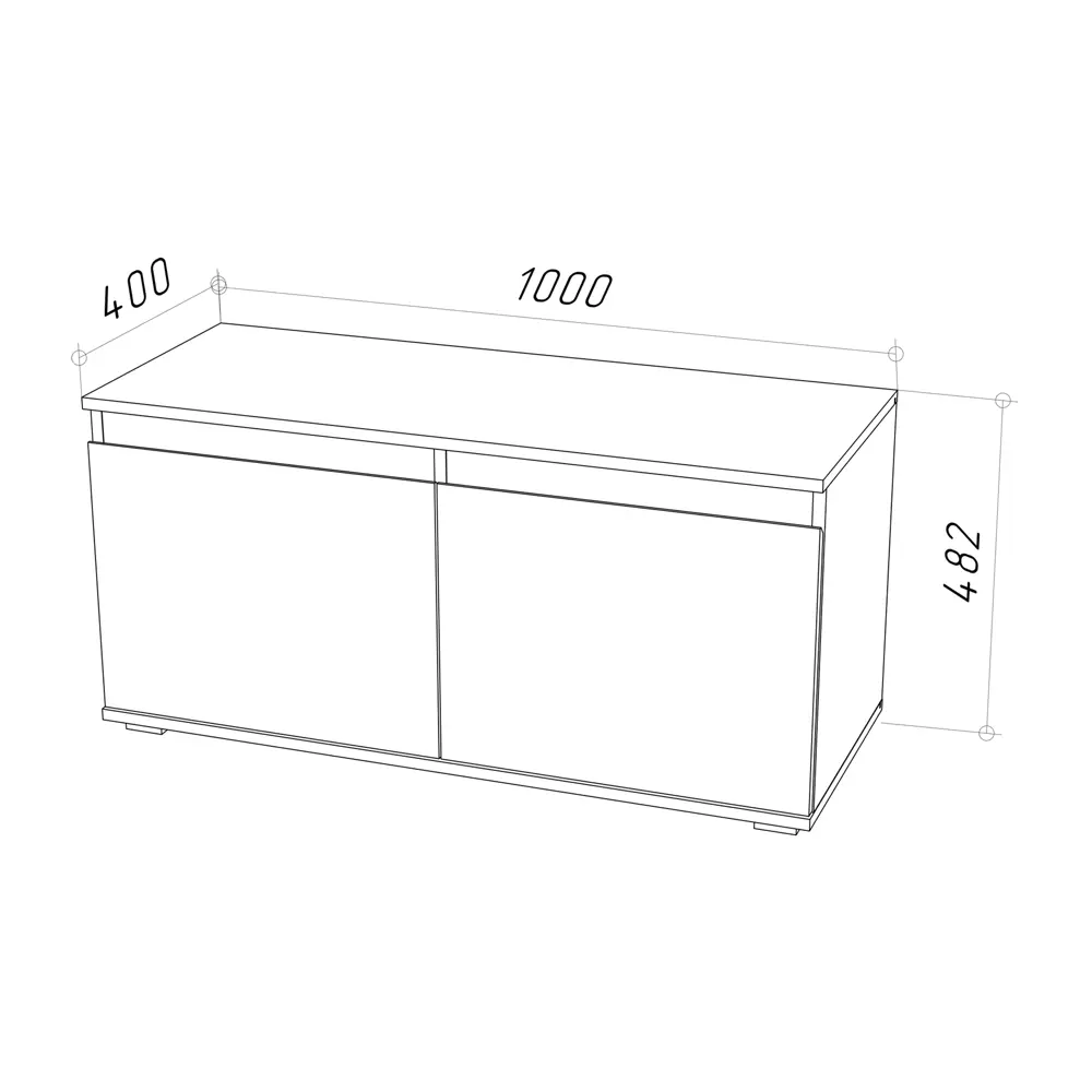 Фото 3 Обувница НК-мебель 100x48.2x40 см 2 полки ЛДСП цвет белый матовый