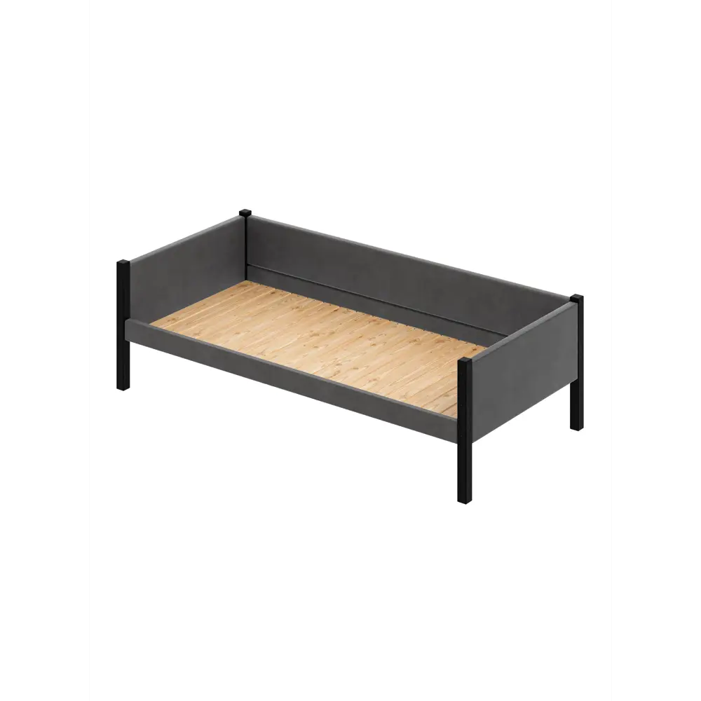 Фото Кровать Solarius tahta-obiv-rs17-100-200onix-full Тахта односпальная Классика 110 x 63 x 210 см двп цвет темно-серый/черный оникс Фото Кровать Solarius tahta-obiv-rs17-100-200onix-full Тахта односпальная Классика 110 x 63 x 210 см двп цвет темно-серый/черный оникс