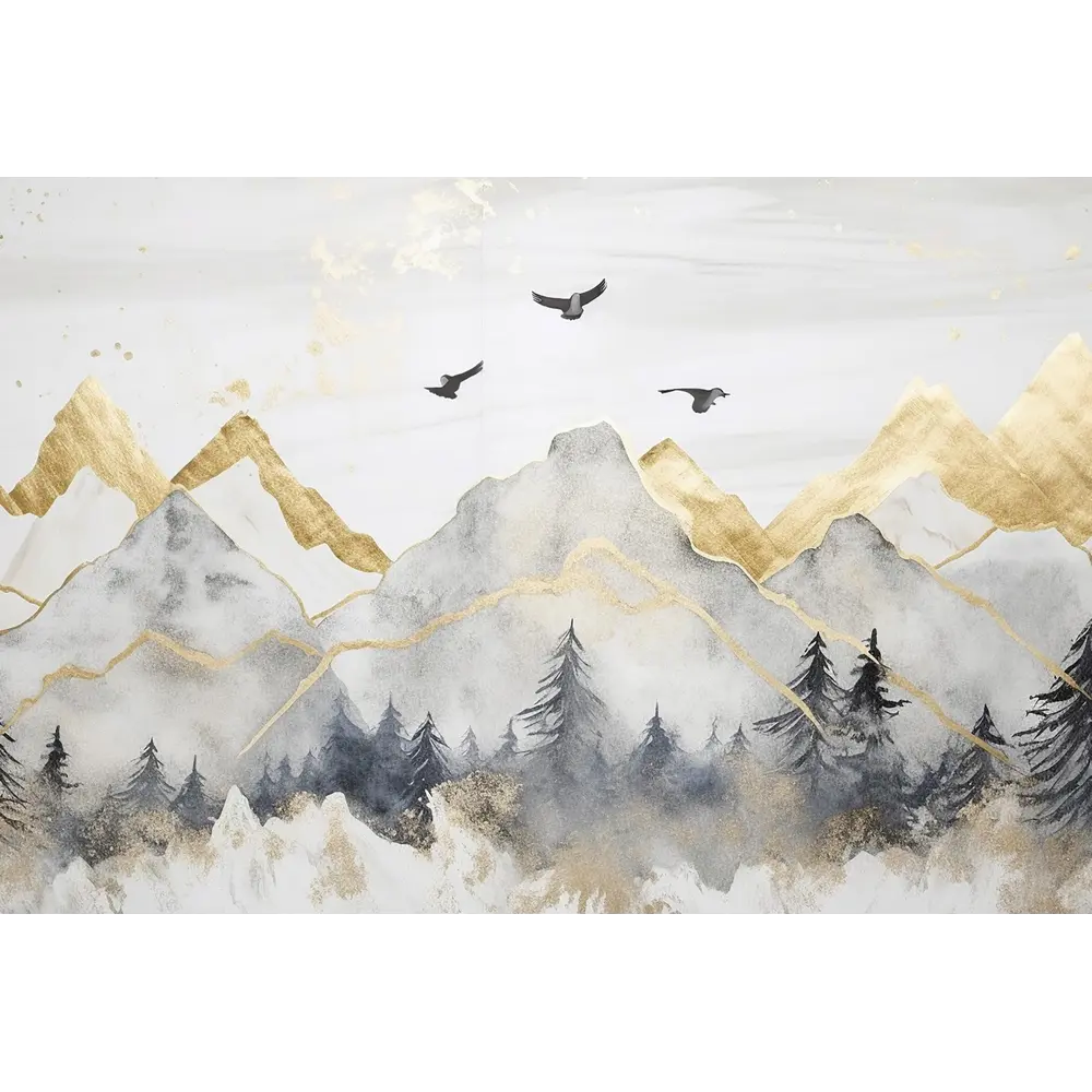 Фото 2 Фотообои флизелиновые Urban Style Птицы над горами UST6811, 200x135 см Фото 2 Фотообои флизелиновые Urban Style Птицы над горами UST6811, 200x135 см