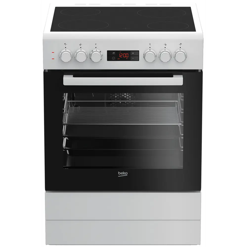 Фото Электрическая плита с духовкой Beko FSM67300GWS 60x85x60 см цвет белый Фото Электрическая плита с духовкой Beko FSM67300GWS 60x85x60 см цвет белый