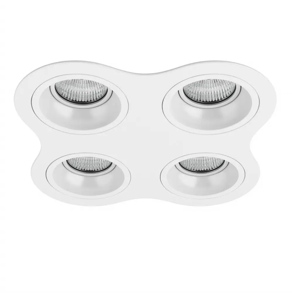 Фото Светильник точечный встраиваемый Lightstar Domino D64606060606 под отверстие 90 мм GU5.3 цвет белый Фото Светильник точечный встраиваемый Lightstar Domino D64606060606 под отверстие 90 мм GU5.3 цвет белый