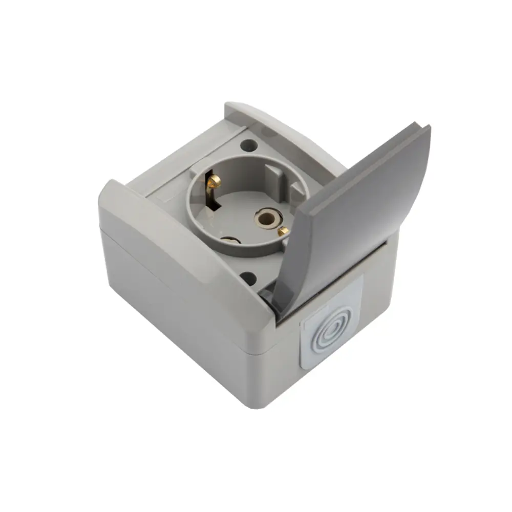 Фото 3 Розетка Kranz Industrial KR-78-0612 с заземлением 220 В 10 A цвет серый Фото 3 Розетка Kranz Industrial KR-78-0612 с заземлением 220 В 10 A цвет серый