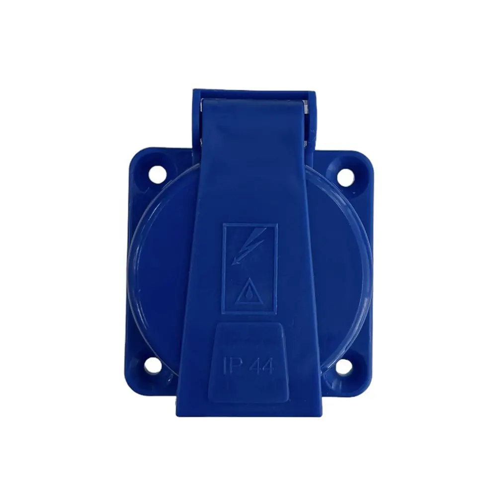Фото 3 Розетка щитовая Ne-ad NVO-SH-R-1PEN-16-IP44-BLUE с заземлением и крышкой 230 В 16 A цвет синий Фото 3 Розетка щитовая Ne-ad NVO-SH-R-1PEN-16-IP44-BLUE с заземлением и крышкой 230 В 16 A цвет синий