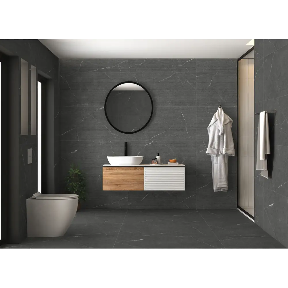 Фото 8 Керамогранит Global tile Lakeside_gt GT1206014365MR 120x60см цвет черный Фото 8 Керамогранит Global tile Lakeside_gt GT1206014365MR 120x60см цвет черный