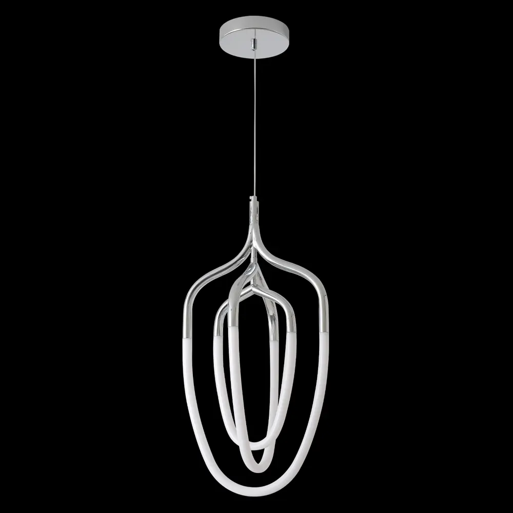 Фото 2 Люстра подвесная светодиодная Crystal Lux Pera chrome 8 м² нейтральный белый свет цвет хром Фото 2 Люстра подвесная светодиодная Crystal Lux Pera chrome 8 м² нейтральный белый свет цвет хром