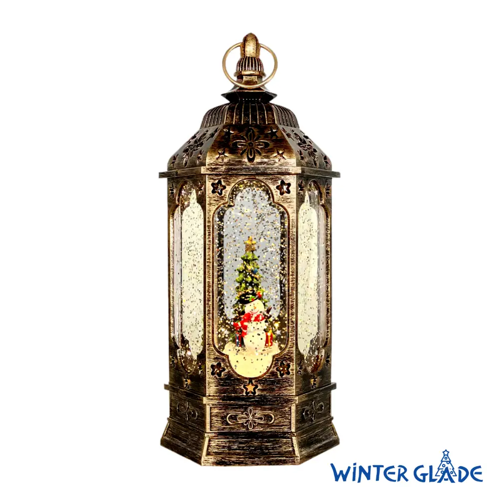 Фото Новогодняя фигурка Winter Glade Новогодний фонарь F27-1 9x10.2x23.5 см Фото Новогодняя фигурка Winter Glade Новогодний фонарь F27-1 9x10.2x23.5 см
