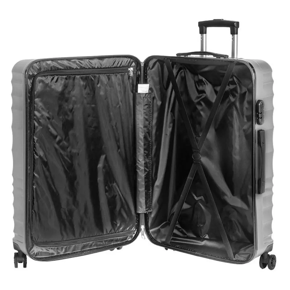 Фото 5 Чемодан Fusion Fusion fts-1006-l размер L 50.5x75x28.5 см abs-пластик цвет серебристый Фото 5 Чемодан Fusion Fusion fts-1006-l размер L 50.5x75x28.5 см abs-пластик цвет серебристый
