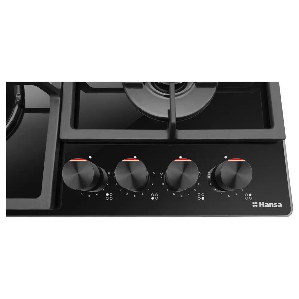 Фото 6 Газовая варочная панель Hansa BHKS630540 СП-00039960 59 см 4 конфорки цвет черный Фото 6 Газовая варочная панель Hansa BHKS630540 СП-00039960 59 см 4 конфорки цвет черный