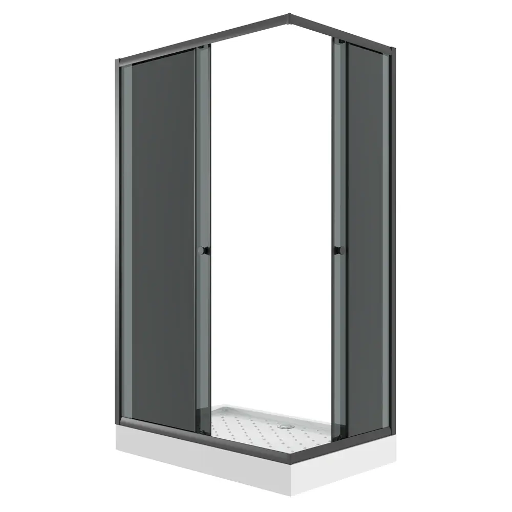 Фото 4 Душевой уголок Keramastar Supra night Kr067052 прямоугольный с поддоном 80x120см профиль черный эффект стекла без покрытия Фото 4 Душевой уголок Keramastar Supra night Kr067052 прямоугольный с поддоном 80x120см профиль черный эффект стекла без покрытия