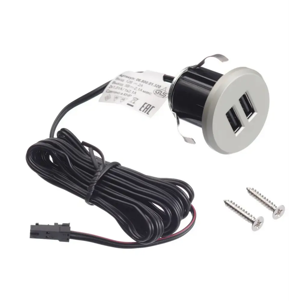 Фото Зарядное устройство врезное GLS Charge-S 2 USB Фото Зарядное устройство врезное GLS Charge-S 2 USB