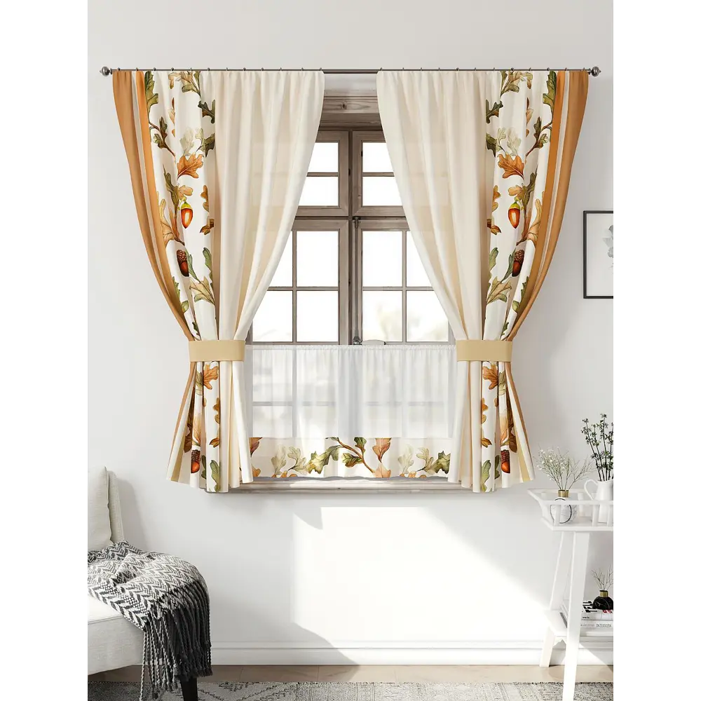 Фото Комплект штор Comfy way Иномик - 36 CW705036-160 на шторной ленте 160x150 см цвет бежевый Фото Комплект штор Comfy way Иномик - 36 CW705036-160 на шторной ленте 160x150 см цвет бежевый