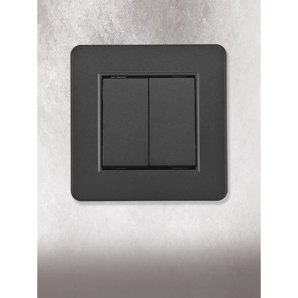 Фото 3 Выключатель с рамкой встраиваемый Arte milano SET16-1-30-2.black 2 клавиши цвет черный Фото 3 Выключатель с рамкой встраиваемый Arte milano SET16-1-30-2.black 2 клавиши цвет черный