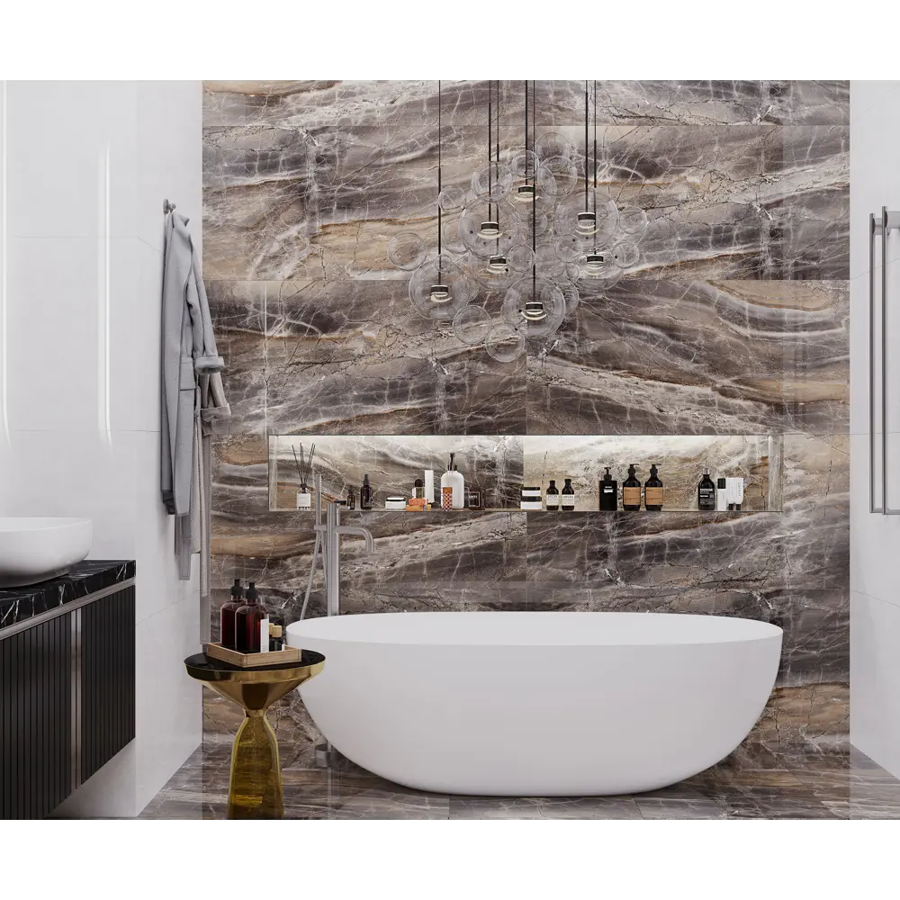 Фото 9 Керамогранит Laparet Electra Brown x9999286837 60x60см 1.44 м² цвет коричневый, цена за упаковку Фото 9 Керамогранит Laparet Electra Brown x9999286837 60x60см 1.44 м² цвет коричневый, цена за упаковку