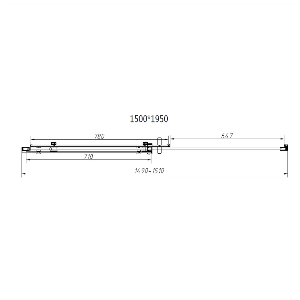 Фото 5 Душевой уголок Vincea Como-N VSR-4CN8015CGB прямоугольник 150x80см черный профиль эффект стекла тонированный