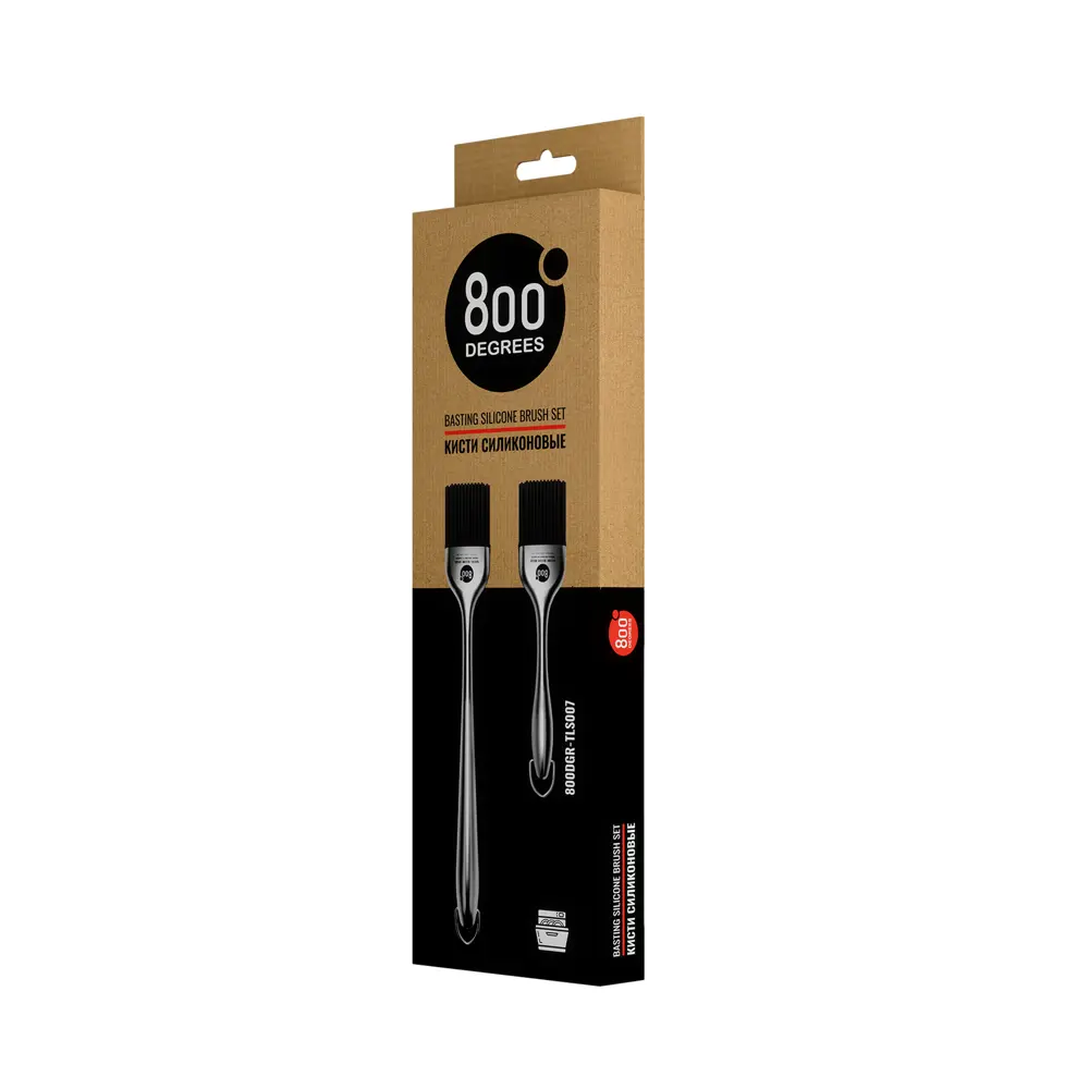 Фото 10 Набор силиконовых кистей 800 Degrees Basting Silicone Brush Set 4.5x30x2 см Фото 10 Набор силиконовых кистей 800 Degrees Basting Silicone Brush Set 4.5x30x2 см