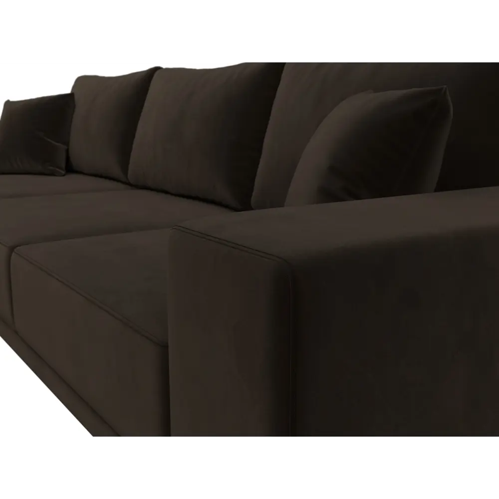 Фото 4 Диван угловой Льюес левый Лига диванов 122405L 280x88x164 см микровельвет цвет коричневый Фото 4 Диван угловой Льюес левый Лига диванов 122405L 280x88x164 см микровельвет цвет коричневый