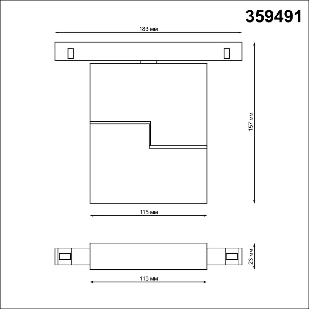 Фото 4 Трековый светильник линейный светодиодный Novotech Nv_359491 10 Вт однофазный регулируемый белый свет цвет белый Фото 4 Трековый светильник линейный светодиодный Novotech Nv_359491 10 Вт однофазный регулируемый белый свет цвет белый