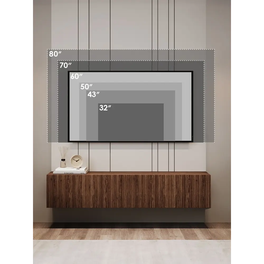 Фото 4 Тумба под телевизор Puzzlemebel Камелия 150x30x27 см ЛДСП цвет коричневый