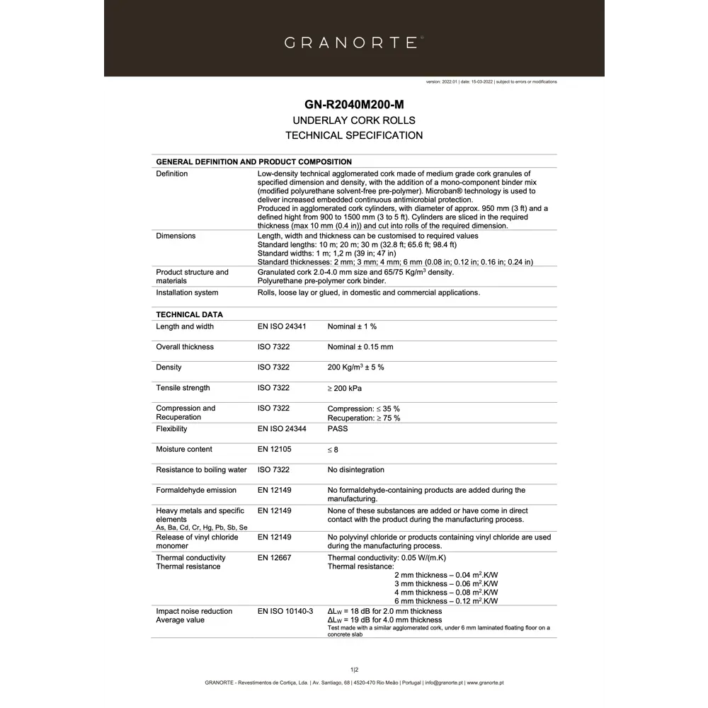 Фото 12 Пробковая подложка GRANORTE Premium 3 мм 10 м² Фото 12 Пробковая подложка GRANORTE Premium 3 мм 10 м²