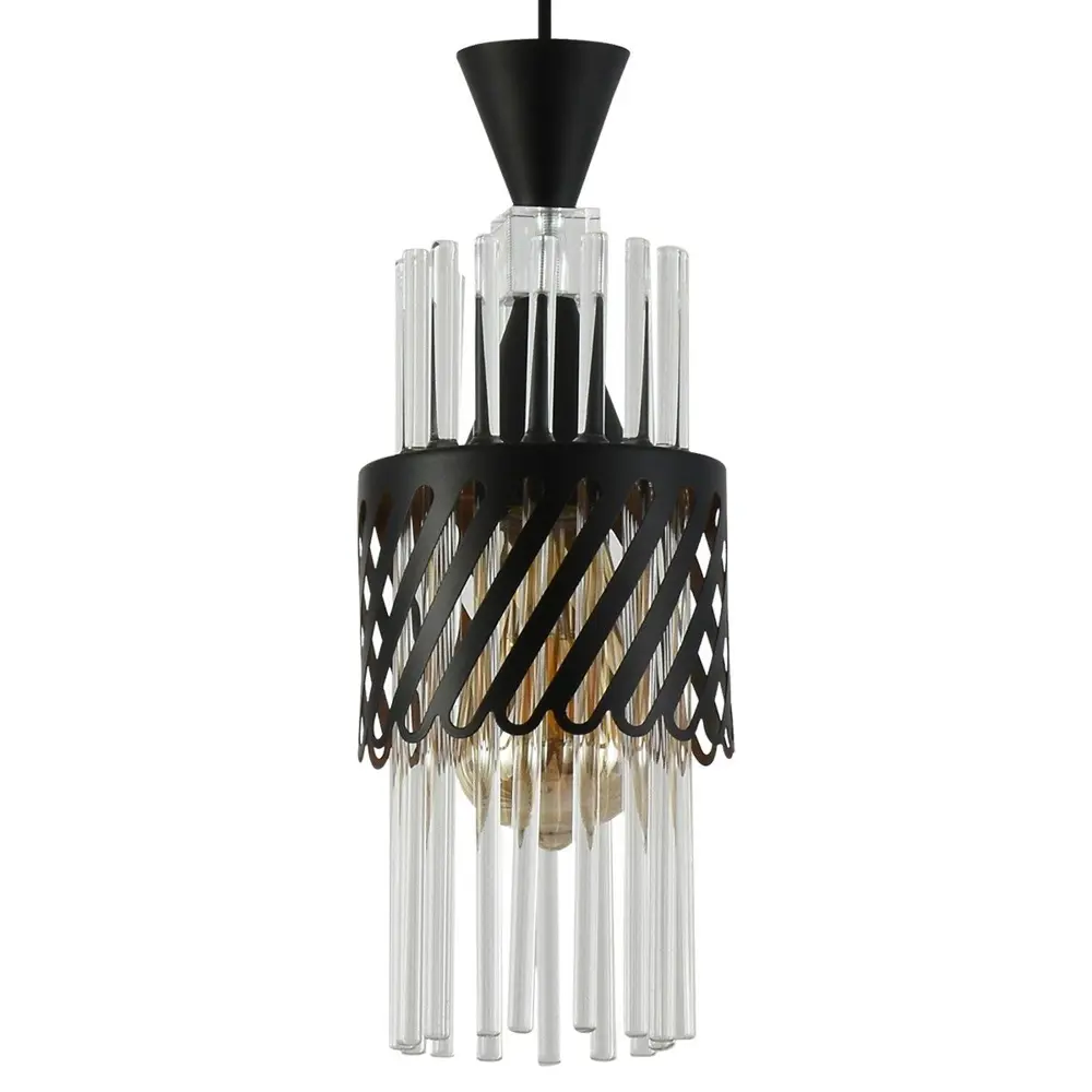 Фото 2 Светильник подвесной Reluce 03034-0.9-03 bk 3 лампы 18 м² цвет черный Фото 2 Светильник подвесной Reluce 03034-0.9-03 bk 3 лампы 18 м² цвет черный