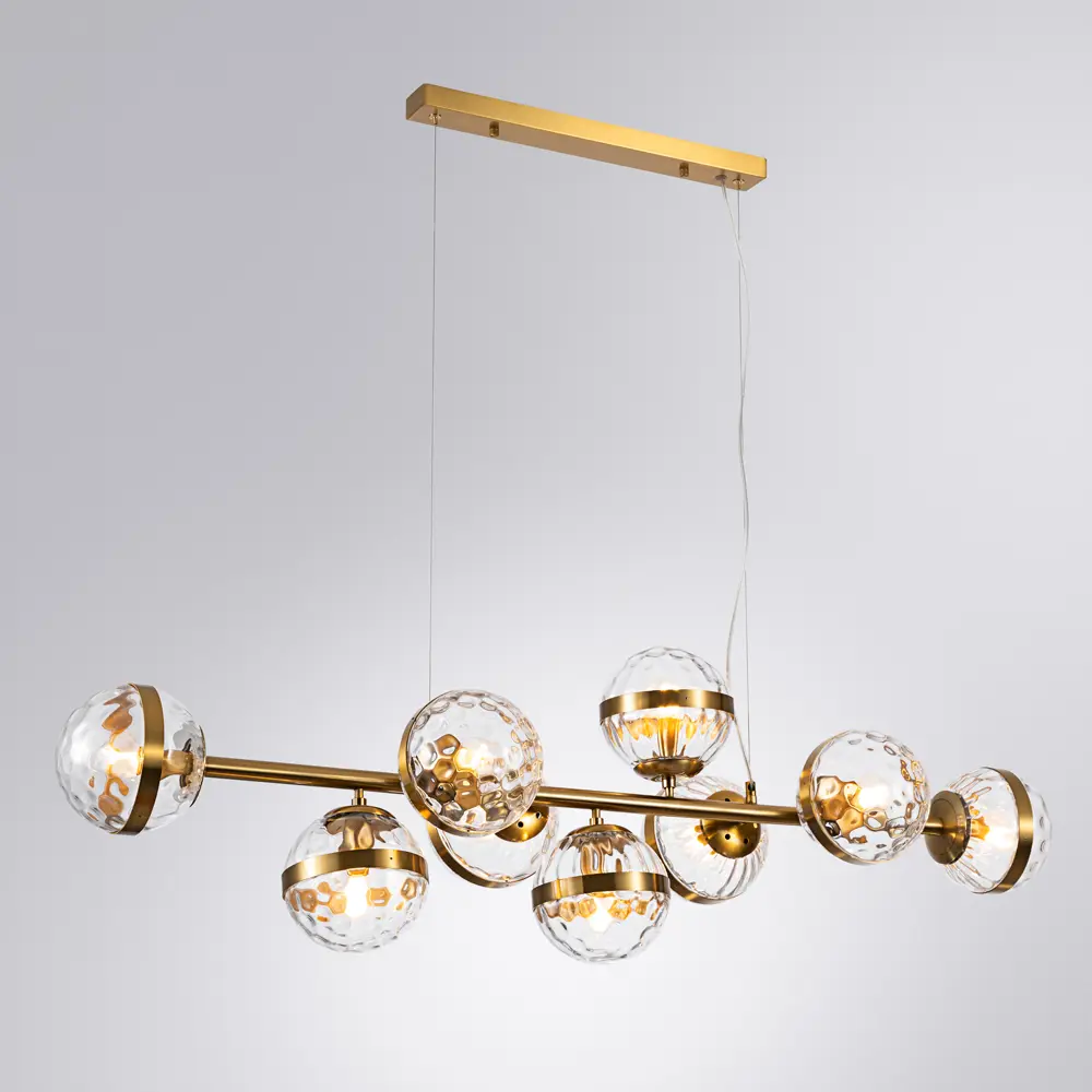 Фото 2 Люстра потолочная ARTE LAMP A7770SP-9PB A7770SP-9PB 9 ламп 17 м² цвет медный Фото 2 Люстра потолочная ARTE LAMP A7770SP-9PB A7770SP-9PB 9 ламп 17 м² цвет медный