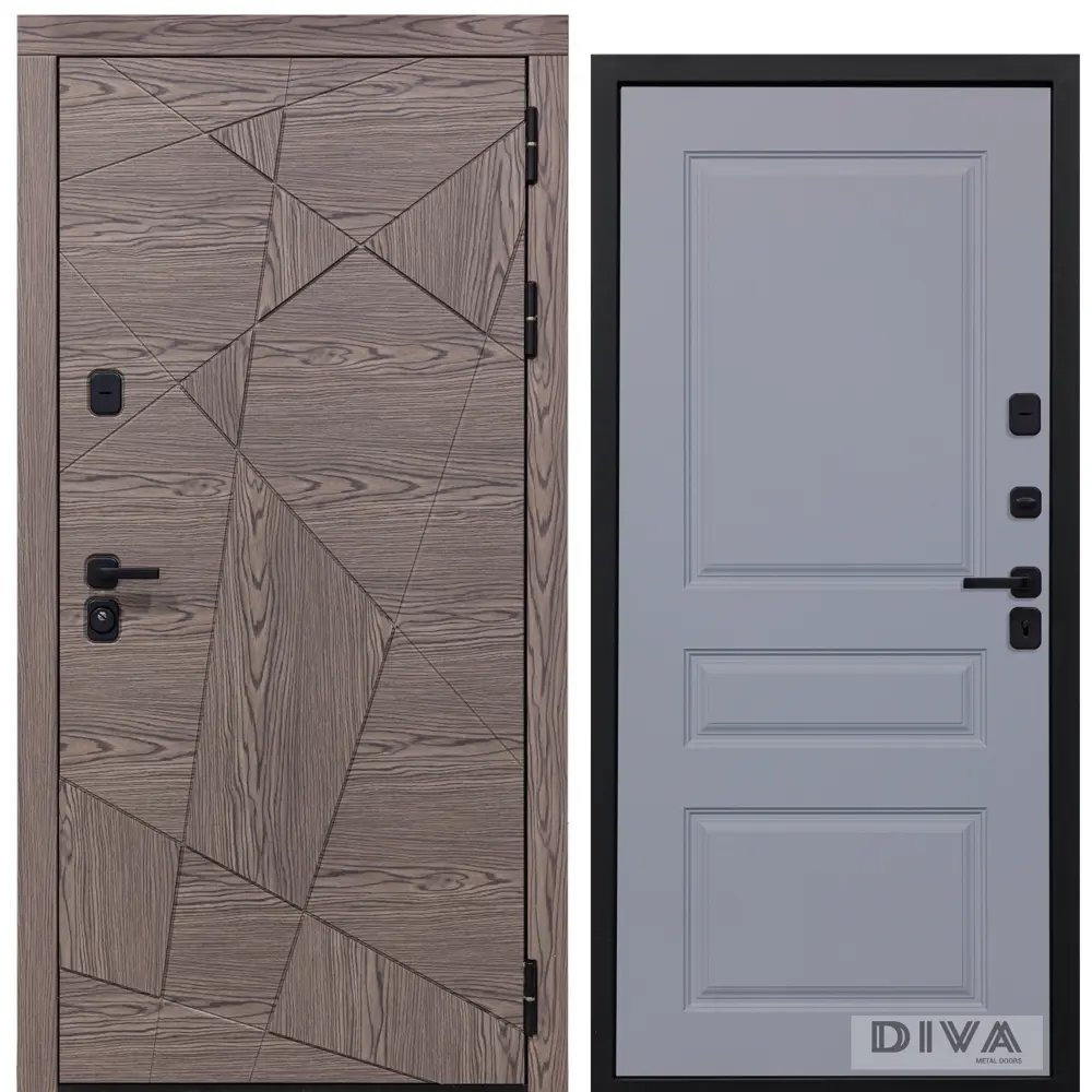 Фото Входная дверь Diva Line 40 УТ-00074832 860x2050см левая цвет коричневый Фото Входная дверь Diva Line 40 УТ-00074832 860x2050см левая цвет коричневый