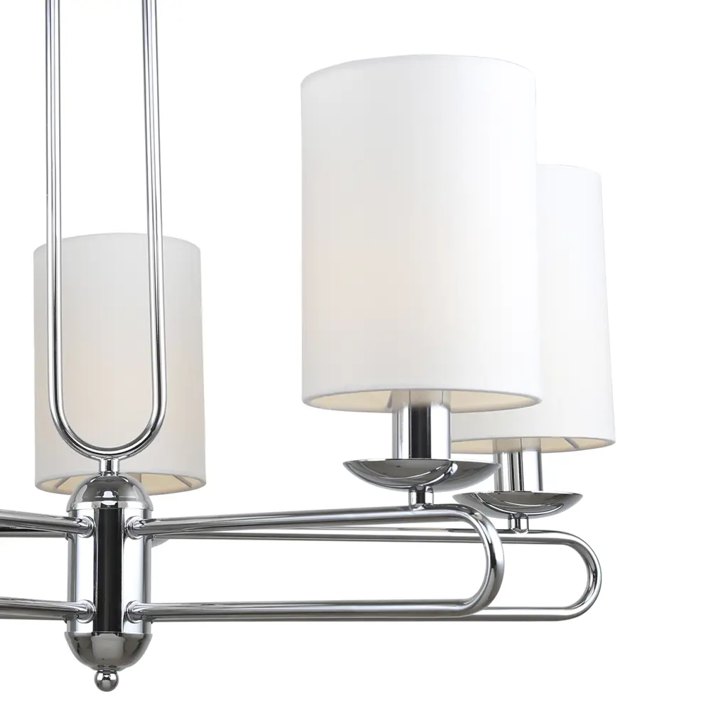 Фото Люстра на штанге Escada Eclipse Esc_10166_5pl_chrome 5 ламп 10 м² цвет белый Фото Люстра на штанге Escada Eclipse Esc_10166_5pl_chrome 5 ламп 10 м² цвет белый