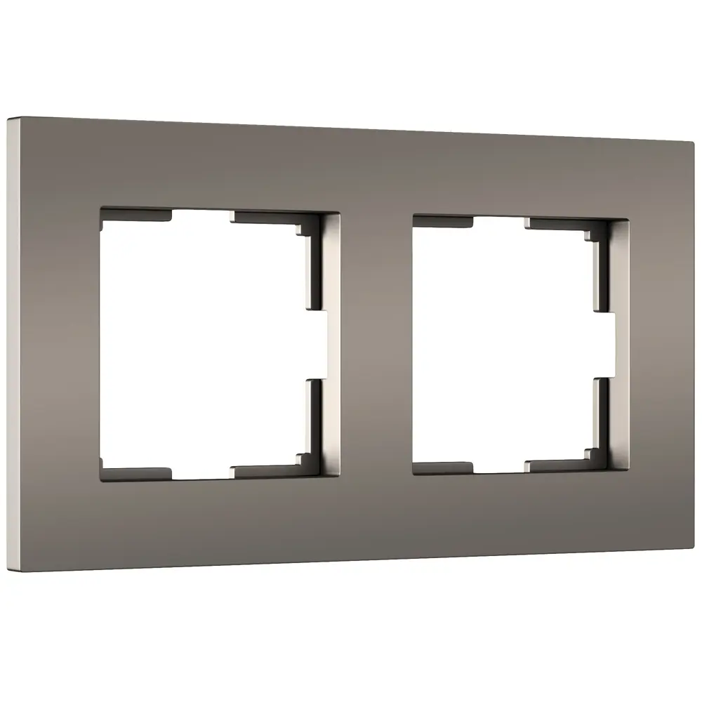 Фото 2 Рамка для розеток и выключателей Werkel Slab W0022963 2 поста цвет бронза матовый Фото 2 Рамка для розеток и выключателей Werkel Slab W0022963 2 поста цвет бронза матовый