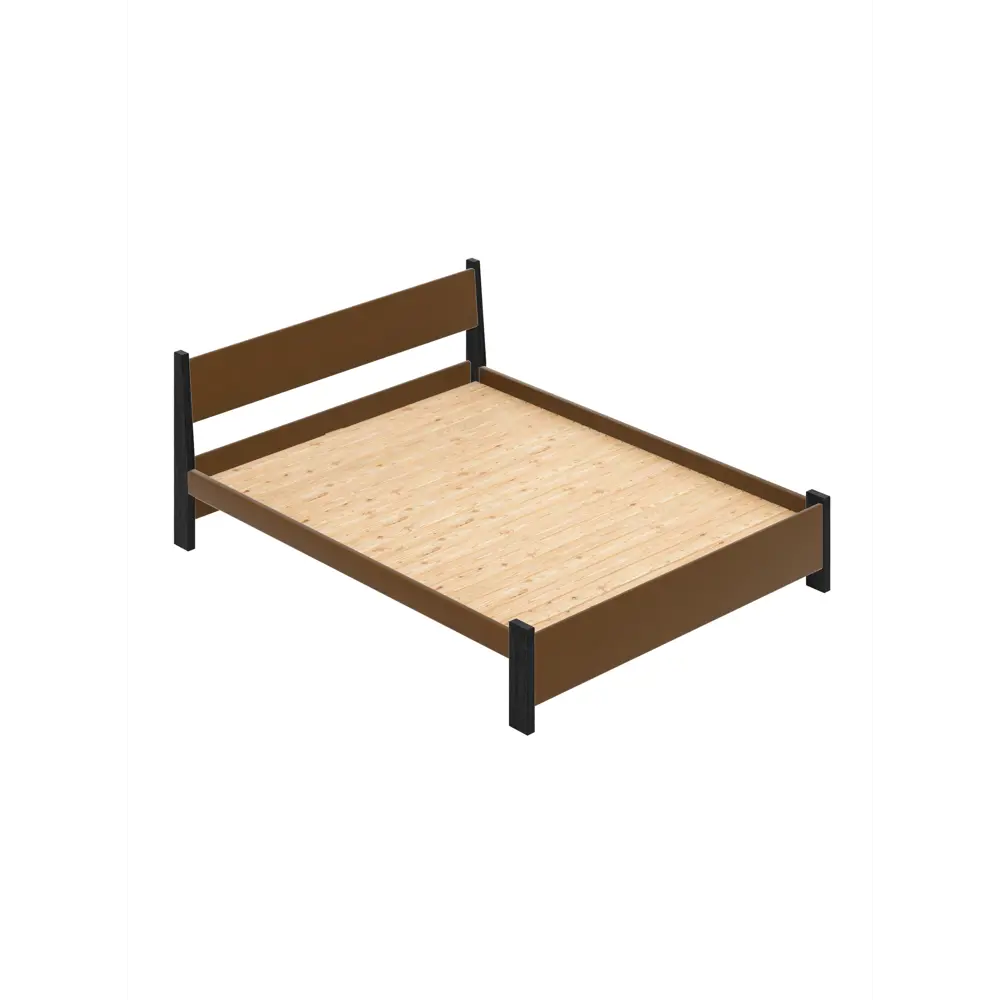 Фото Кровать Solarius Мишка сплошное основание 170x80x210см дерево цвет коричневый/антрацит Фото Кровать Solarius Мишка сплошное основание 170x80x210см дерево цвет коричневый/антрацит