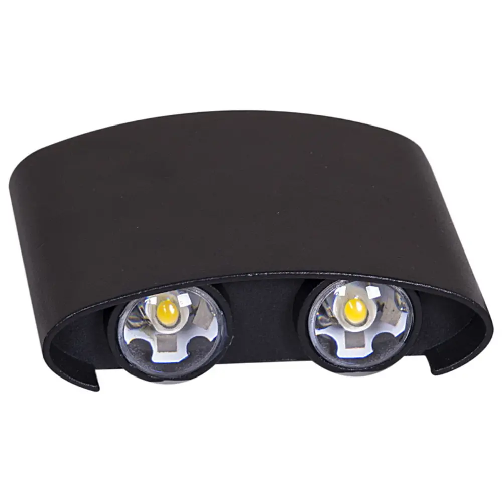 Фото 2 Светильник уличный настенный светодиодный Reluce 86832-9.2-004tlfc led4x3w bk IP44 цвет черный Фото 2 Светильник уличный настенный светодиодный Reluce 86832-9.2-004tlfc led4x3w bk IP44 цвет черный