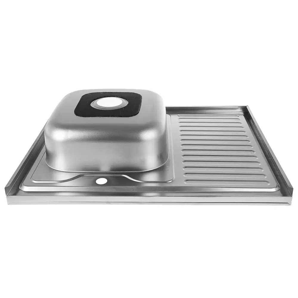 Фото 4 Накладная мойка Accoona AC6080-L 80x60x16.50 см нержавеющая сталь цвет металлик Фото 4 Накладная мойка Accoona AC6080-L 80x60x16.50 см нержавеющая сталь цвет металлик